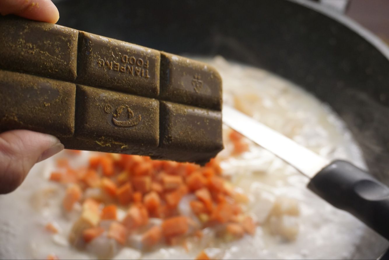 咖喱虾仁豆腐步骤7