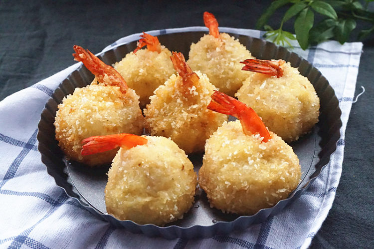 土豆泥虾球步骤10