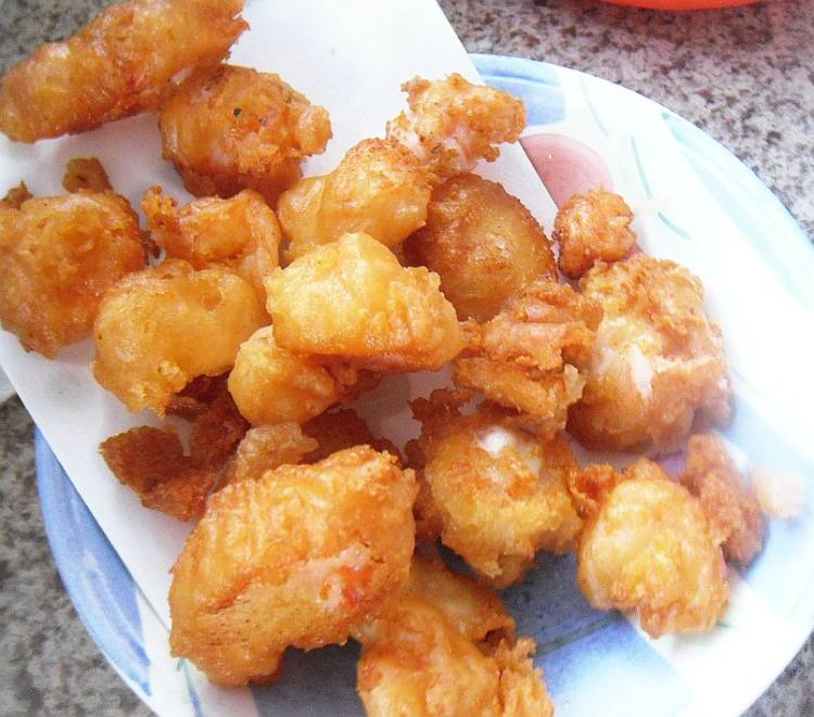 脆皮虾球步骤8