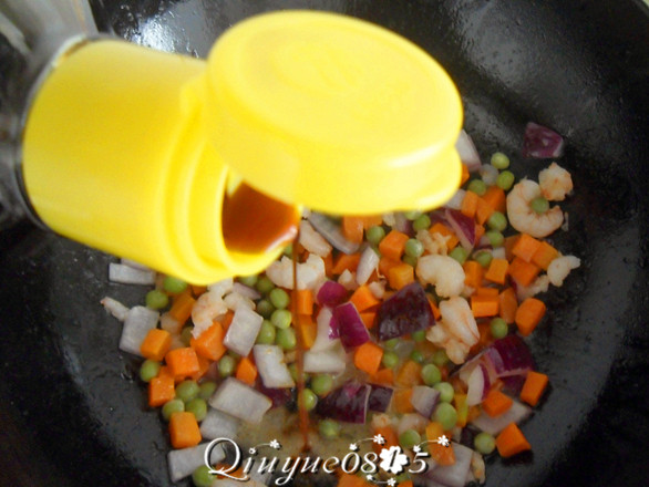 蔬菜虾仁炒蛋#本味家步骤7
