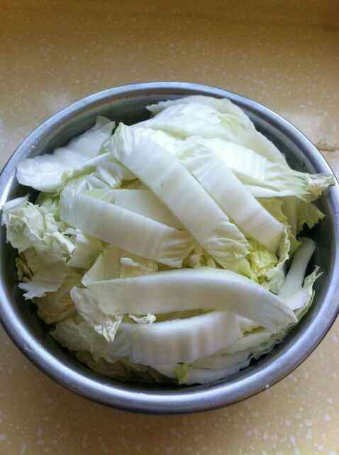 豉油白菜炒虾仁步骤6