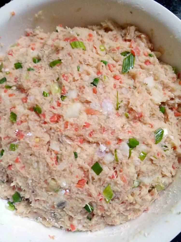 鸡肉虾仁丸子步骤9