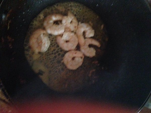 圆椒炒虾仁肉步骤6