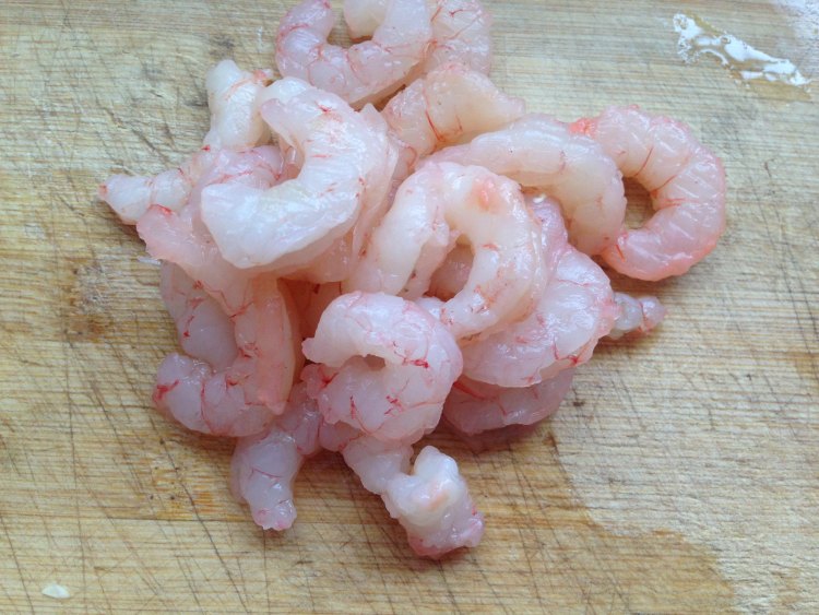 虾仁炒油菜步骤1