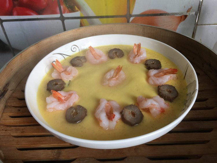 豆浆海参虾仁炖蛋步骤10