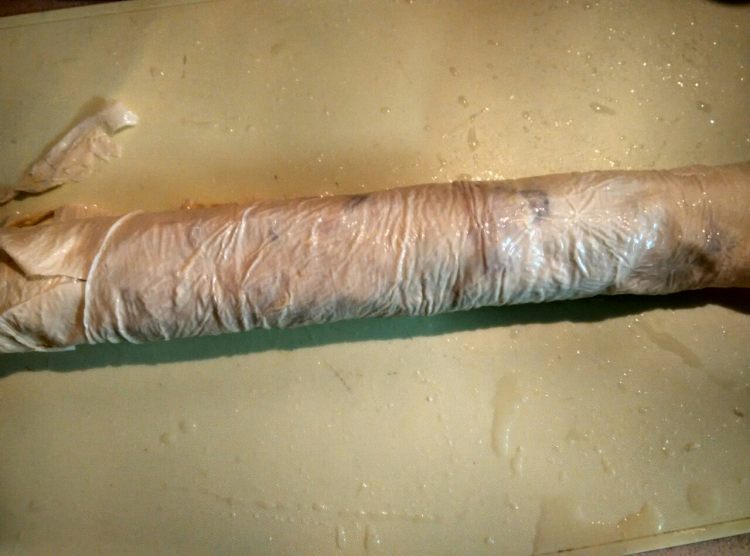 虾仁香菇腐皮卷步骤9