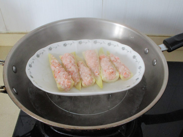 翡翠虾滑醸竹笋步骤11