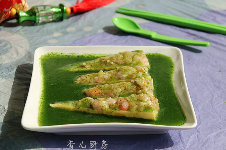 翡翠虾滑醸竹笋步骤15