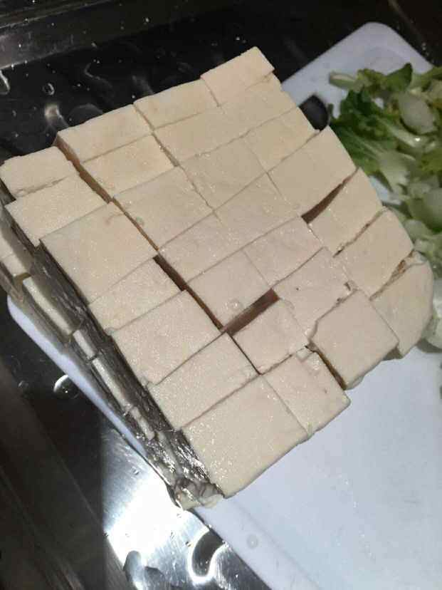 虾仁青菜豆腐羹步骤2