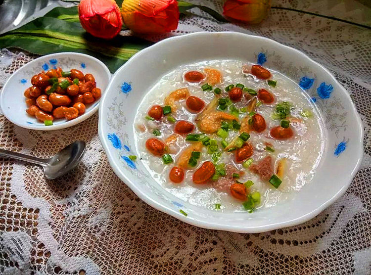 虾干肉末粥步骤6