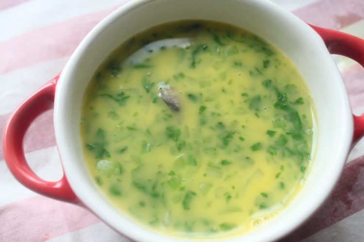 青菜虾仁鸡蛋羹步骤7