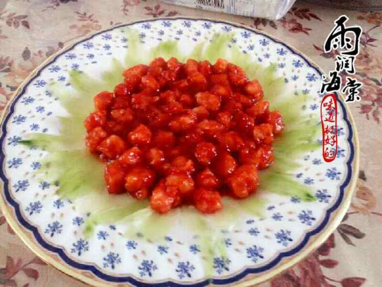 樱桃虾丁步骤6
