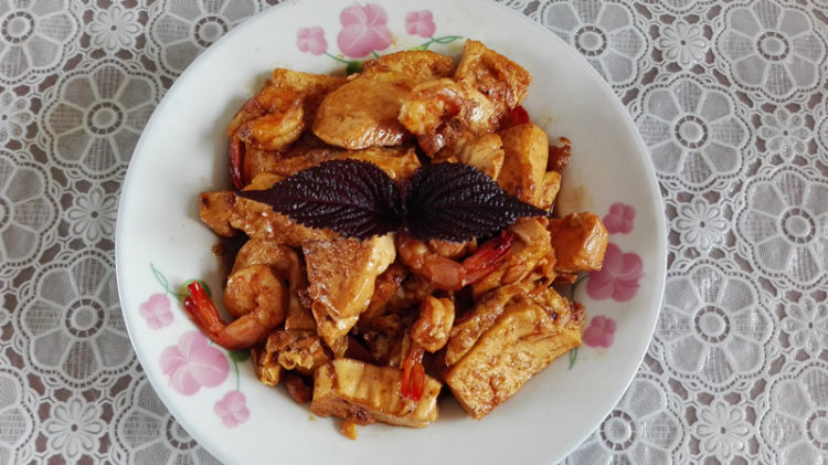 虾仁炒豆腐步骤15
