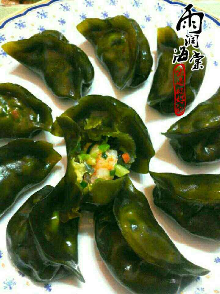翡翠墨玉虾饺步骤6