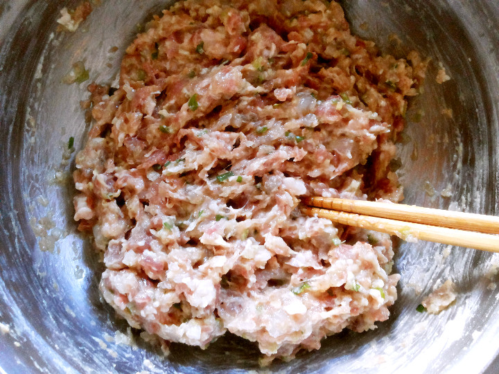 白菜虾蓉生煎包步骤11