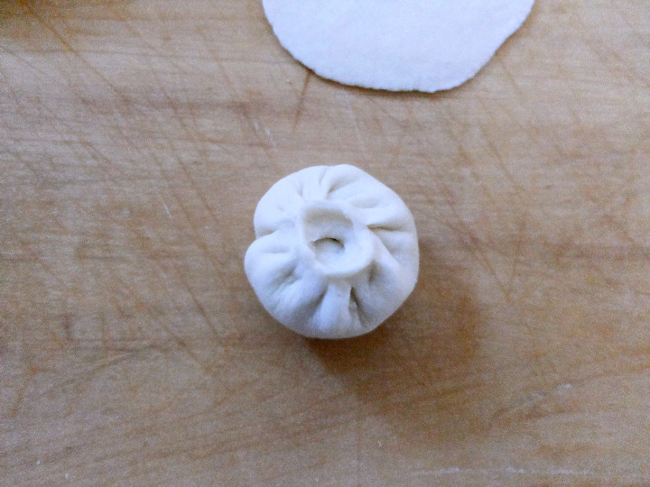 白菜虾蓉生煎包步骤14