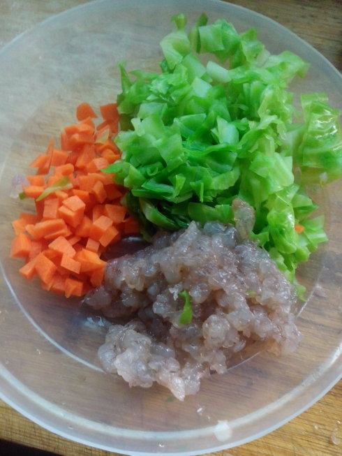 虾仁米饼步骤2