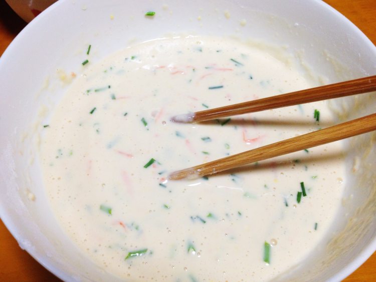 鲜虾胡萝卜椒盐煎饼步骤5