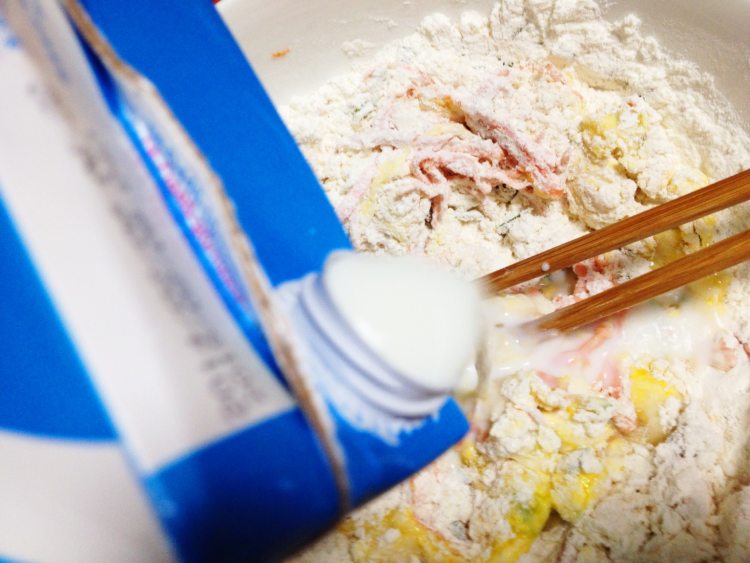 鲜虾胡萝卜椒盐煎饼步骤4