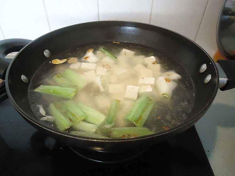 虾仁豆腐羹步骤6