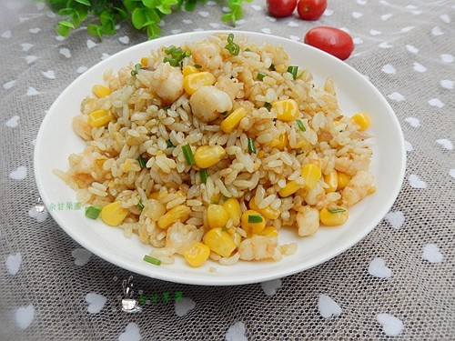虾仁玉米炒饭步骤14