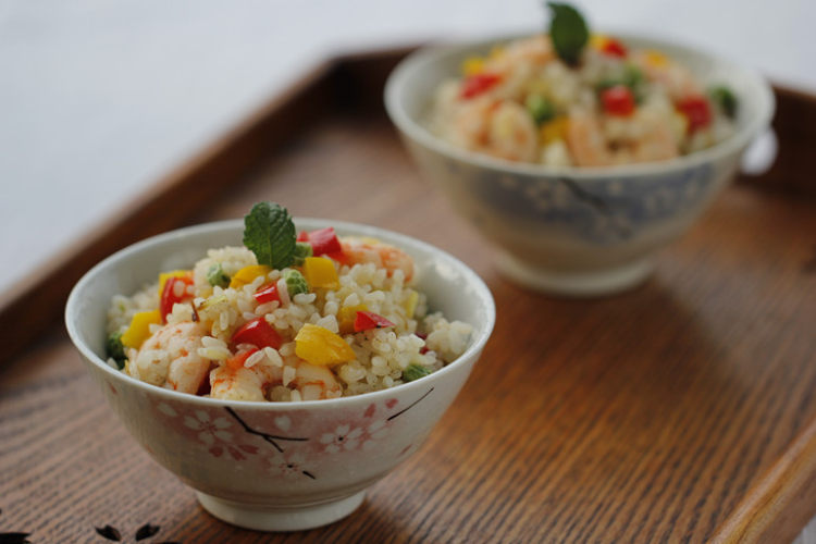 彩椒虾仁炒饭步骤13
