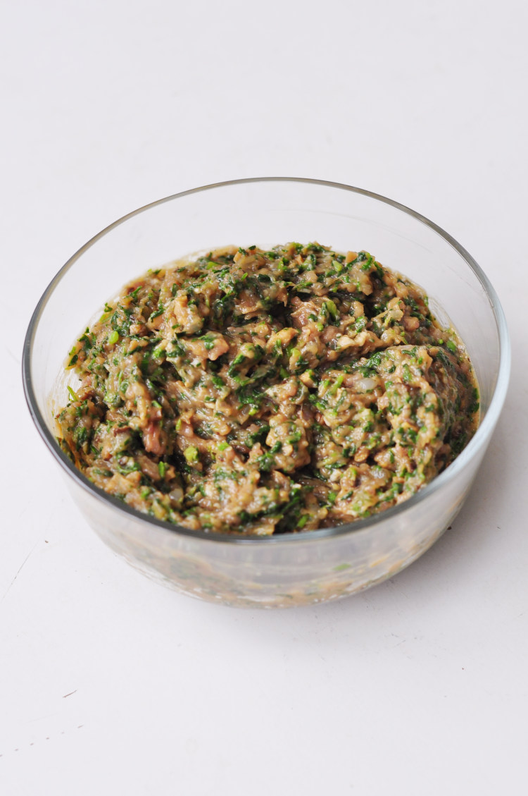 荠菜三鲜大馄饨步骤4
