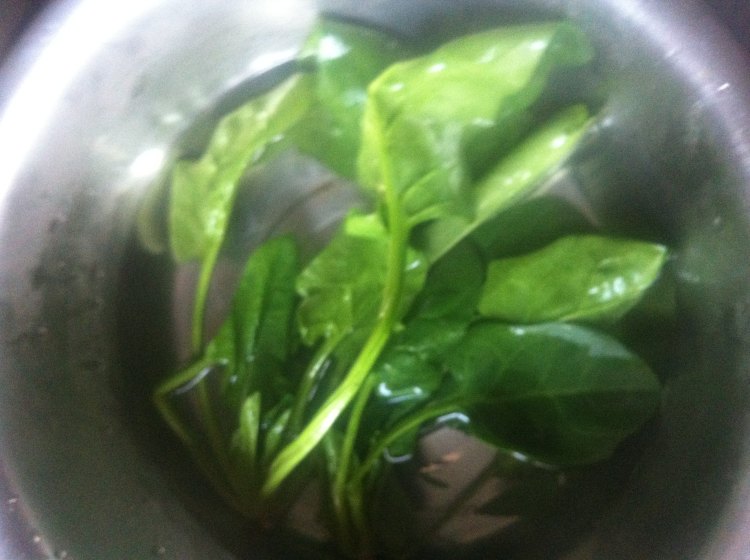 青菜虾仁面步骤4