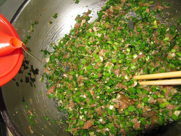 韭菜虾饺步骤11