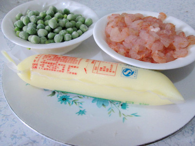 豌豆虾仁烩玉子豆腐步骤1