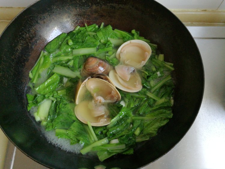 小白菜文蛤汤步骤10