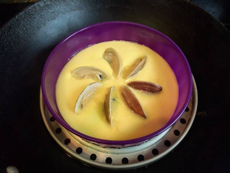 文蛤蒸鸡蛋步骤10