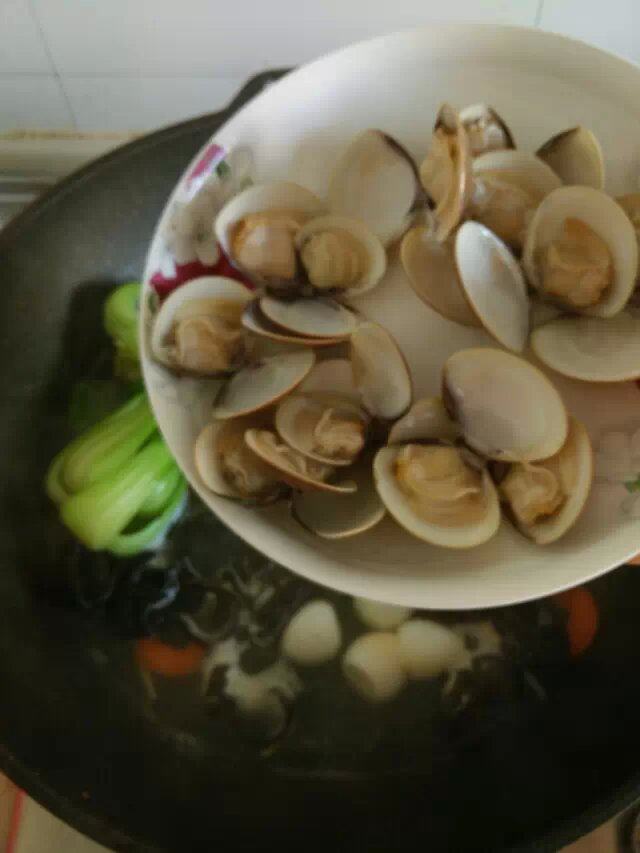 鲜蛤海参汤步骤14