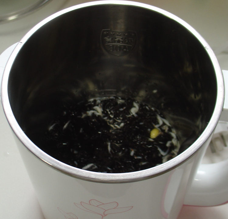 紫菜虾皮咸豆浆步骤9