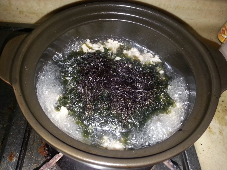 紫菜肉末汤步骤3