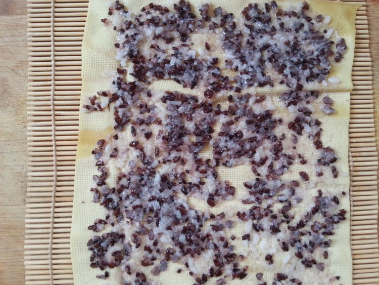 豆皮紫菜卷步骤9