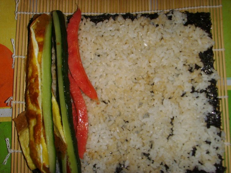 家常紫菜包饭步骤13