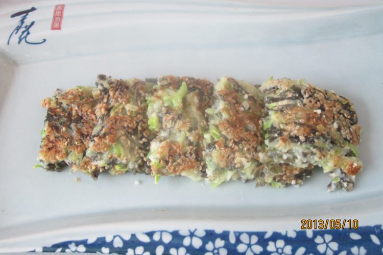 西葫芦紫菜蛋饼步骤10