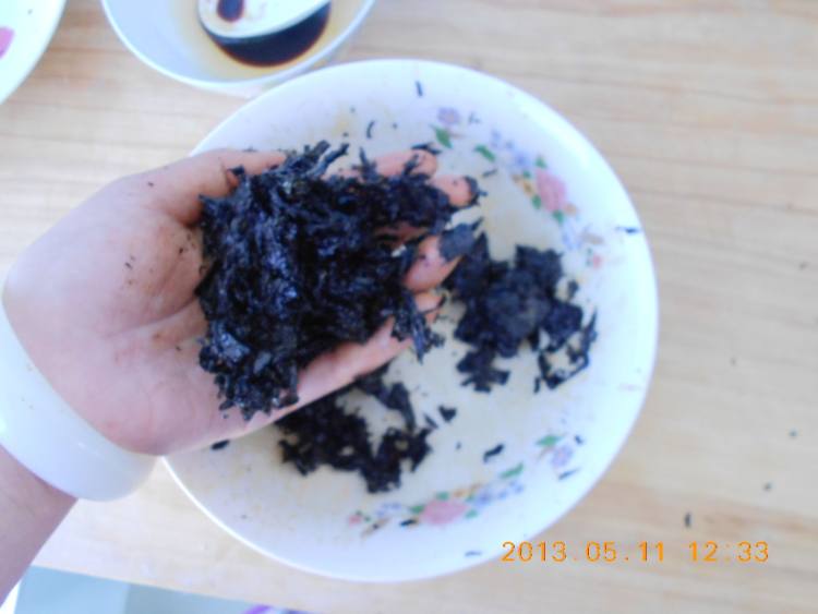 炒紫菜步骤5