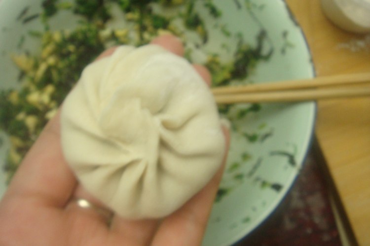 小白菜紫菜素馅饼步骤11