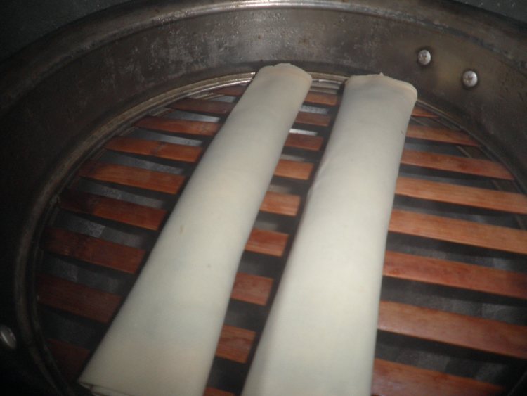 豆腐皮鸡肉紫菜卷步骤9