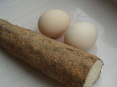 蛋香山药紫菜卷步骤1