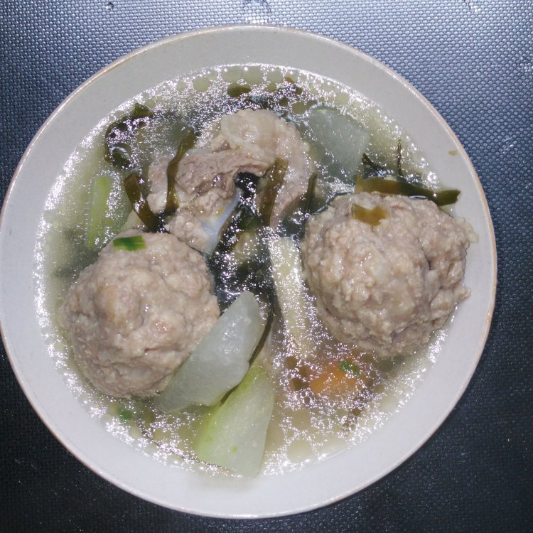 肉圆冬瓜汤步骤8