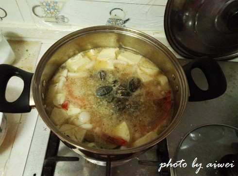 鲜虾味噌汤步骤9