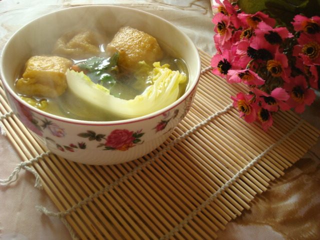 小白菜海带豆泡汤步骤7