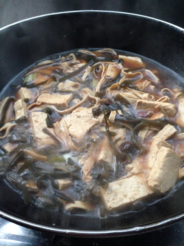 卤海带千张豆腐步骤8