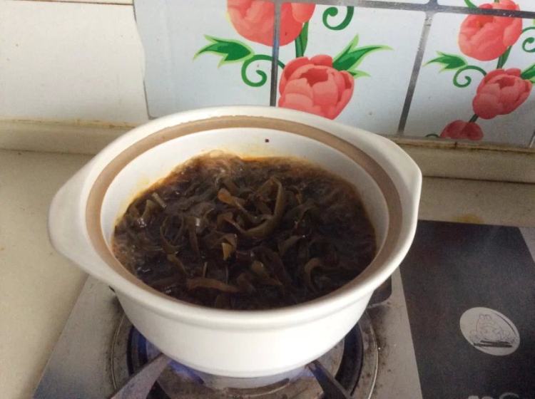 风味豆豉烧海带步骤5