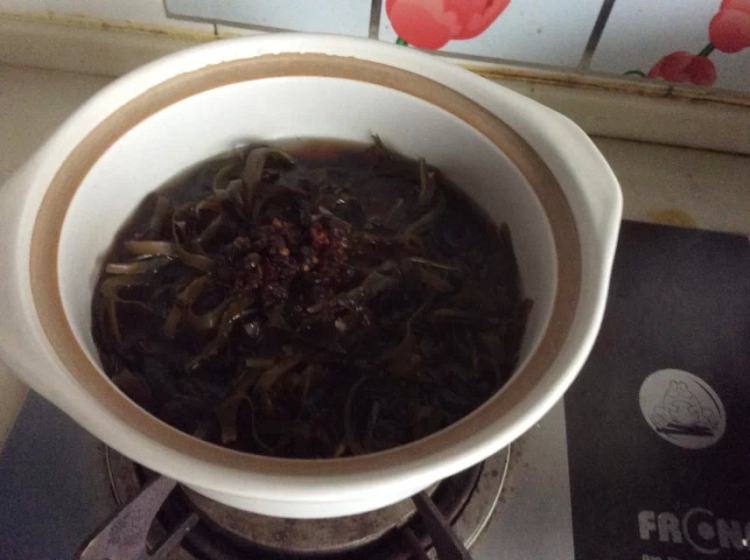 风味豆豉烧海带步骤4