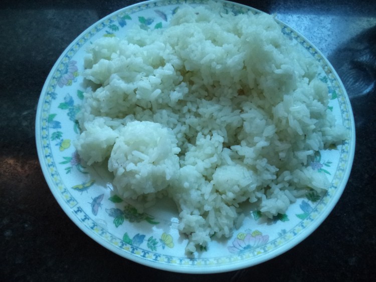 海带炒饭步骤2