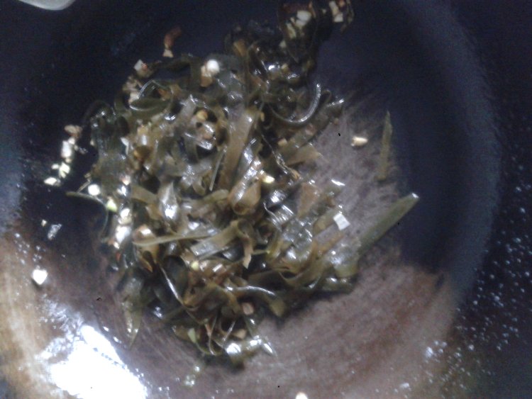 海带炒肉丝步骤8